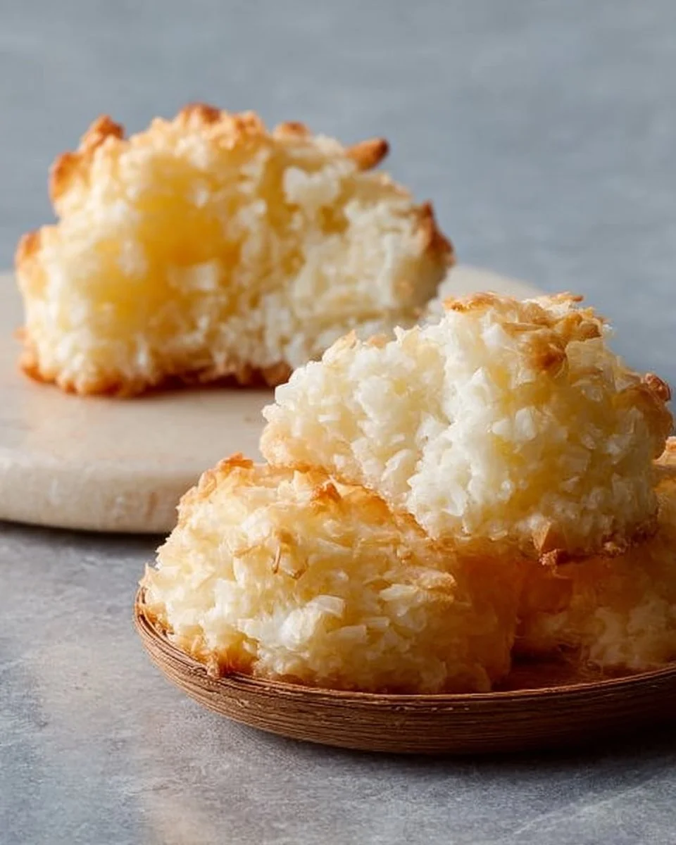 Kokosmakronen nach Omas Rezept, frisch gebacken und köstlich