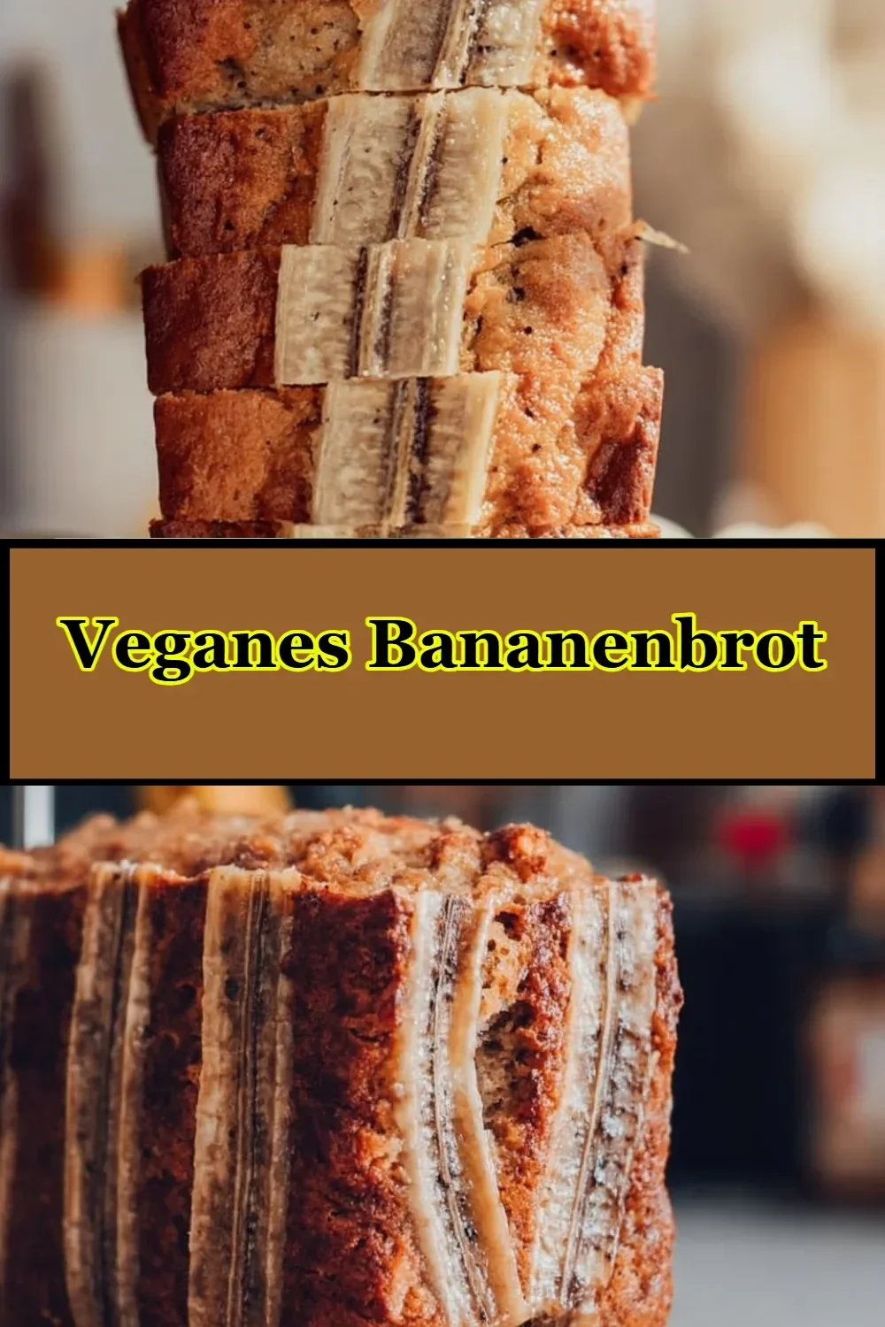 Veganes Bananenbrot mit saftigen Bananen und gesunden Zutaten