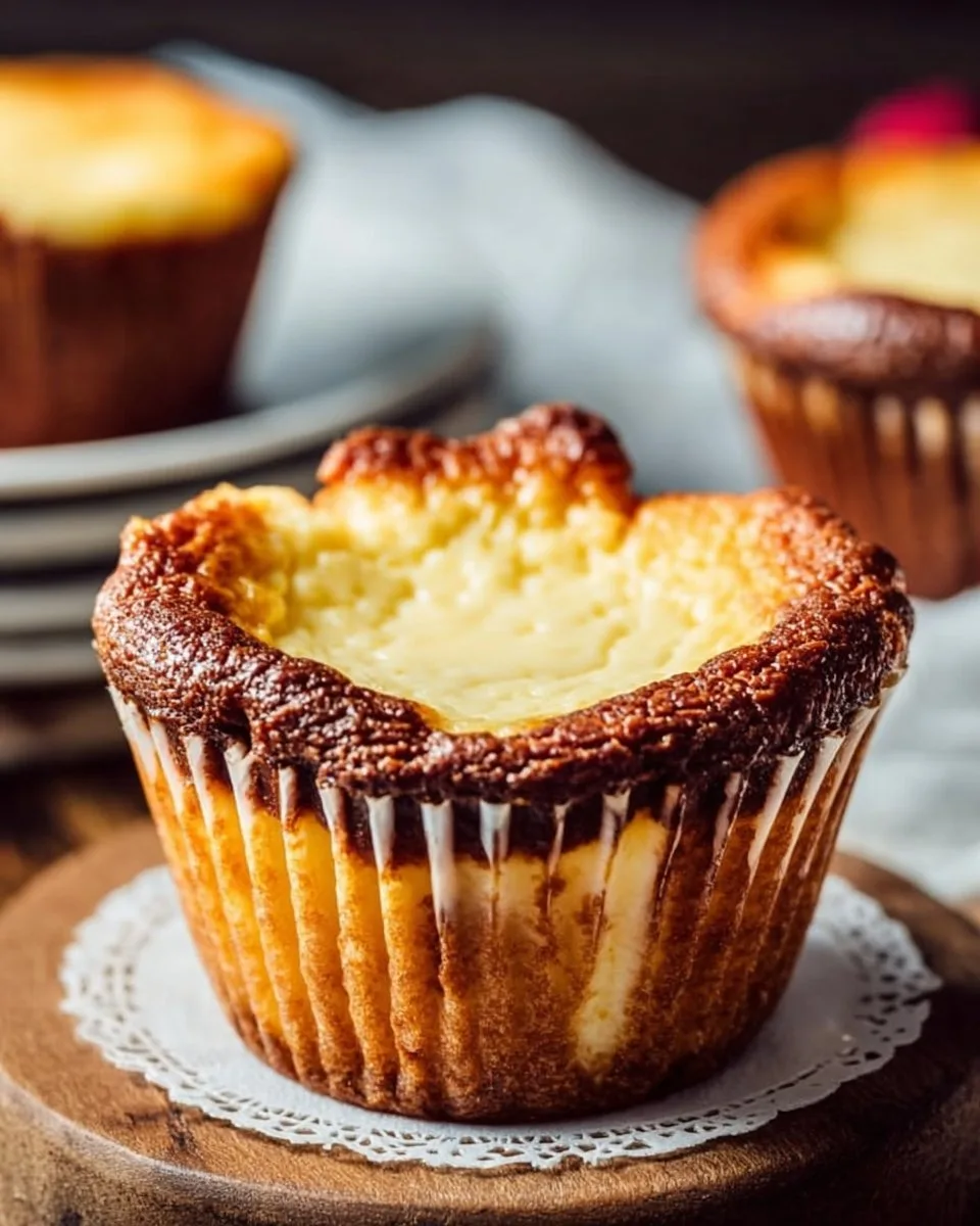 Käsekuchen-Muffins ohne Boden