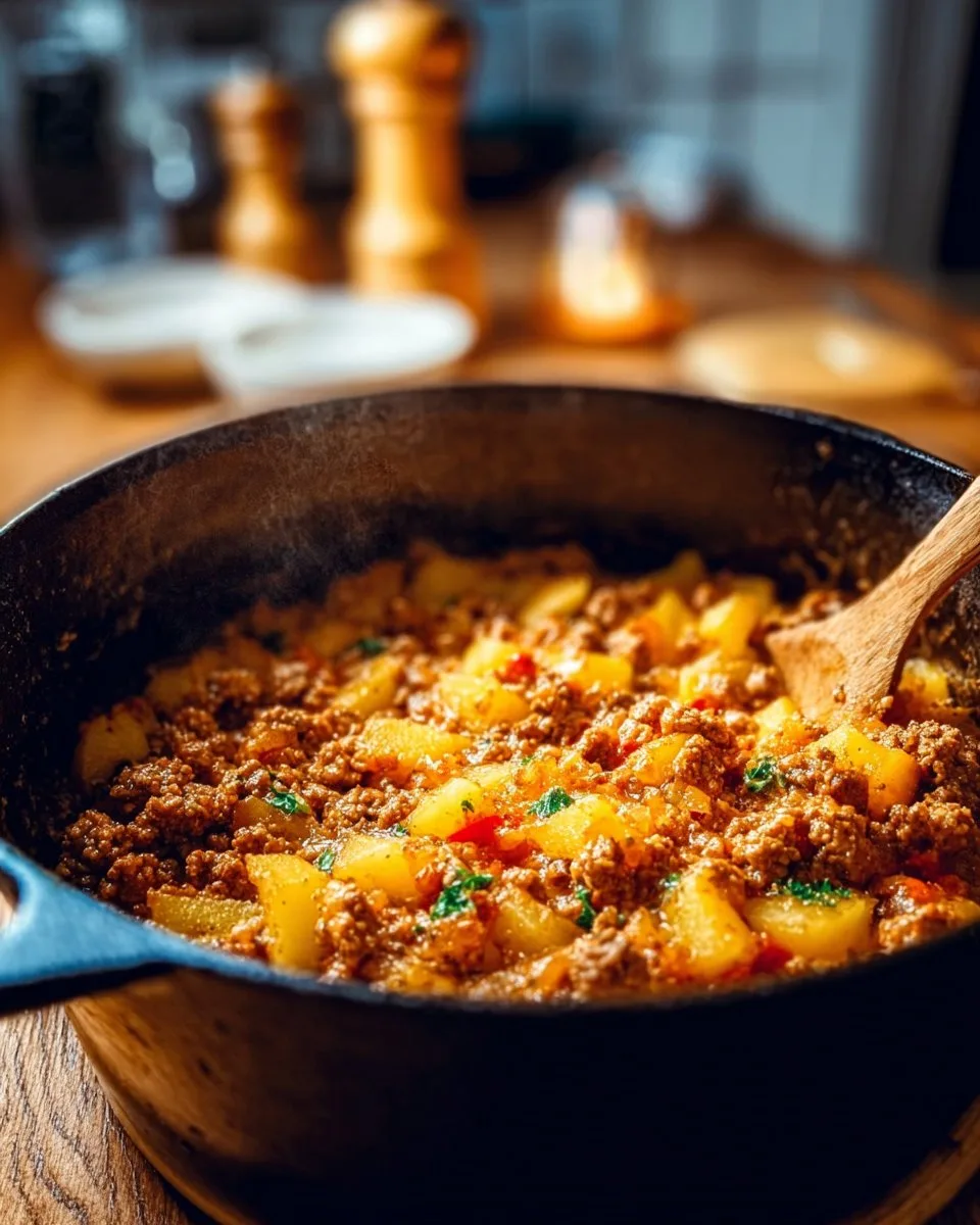Kartoffel Hackfleisch Pfanne