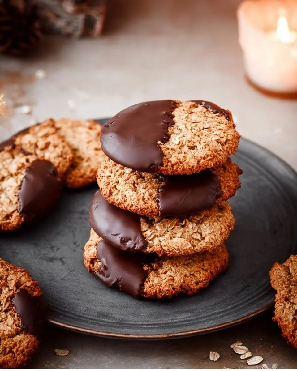Oatmeal cookies with chocolate