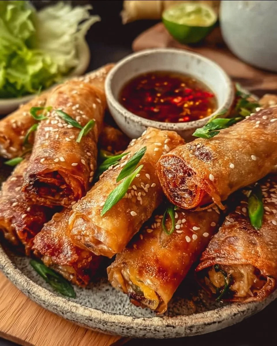 Crispy Frühlingsrollen aus dem Airfryer
