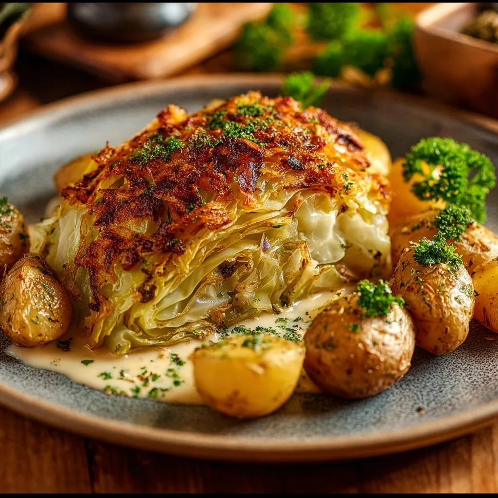 Überbackener Spitzkohl