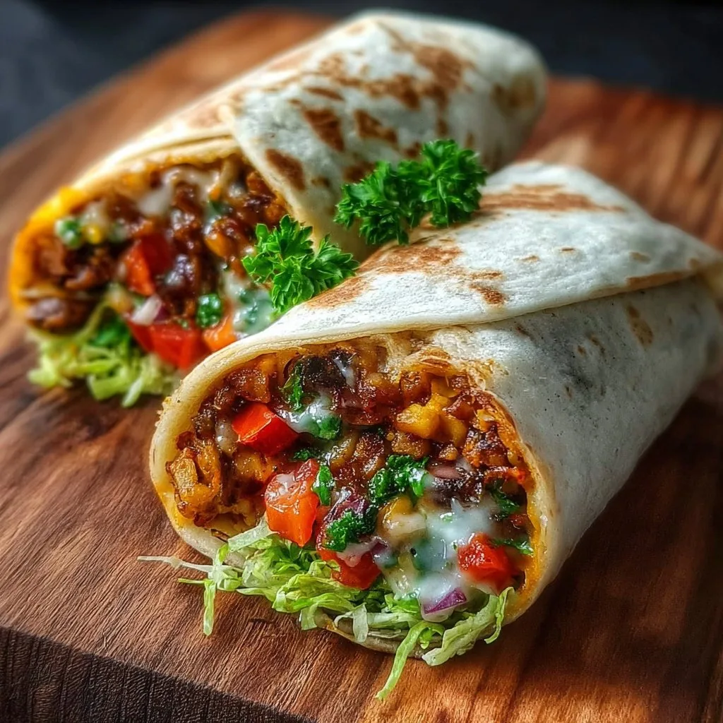 10-Minuten Vegane Burrito-Wraps