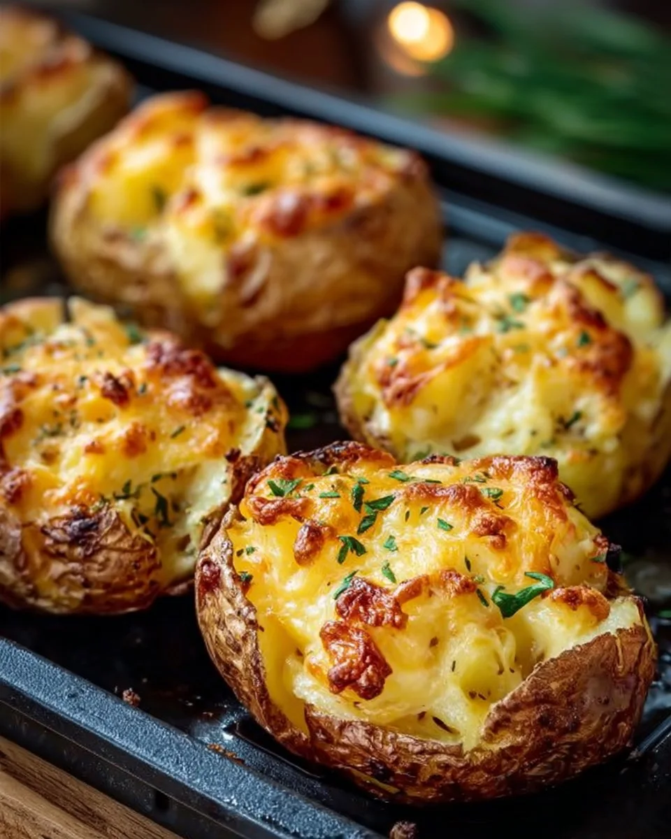 Gebackene Käse-Kartoffeln aus der Heißluftfritteuse