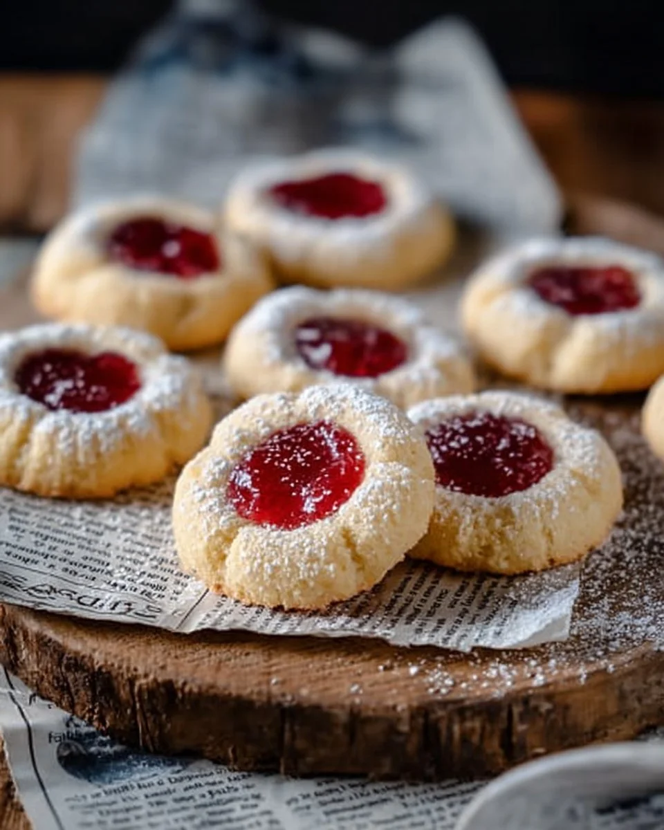 Leckere Engelsaugen Plätzchen mit Marmelade gefüllt