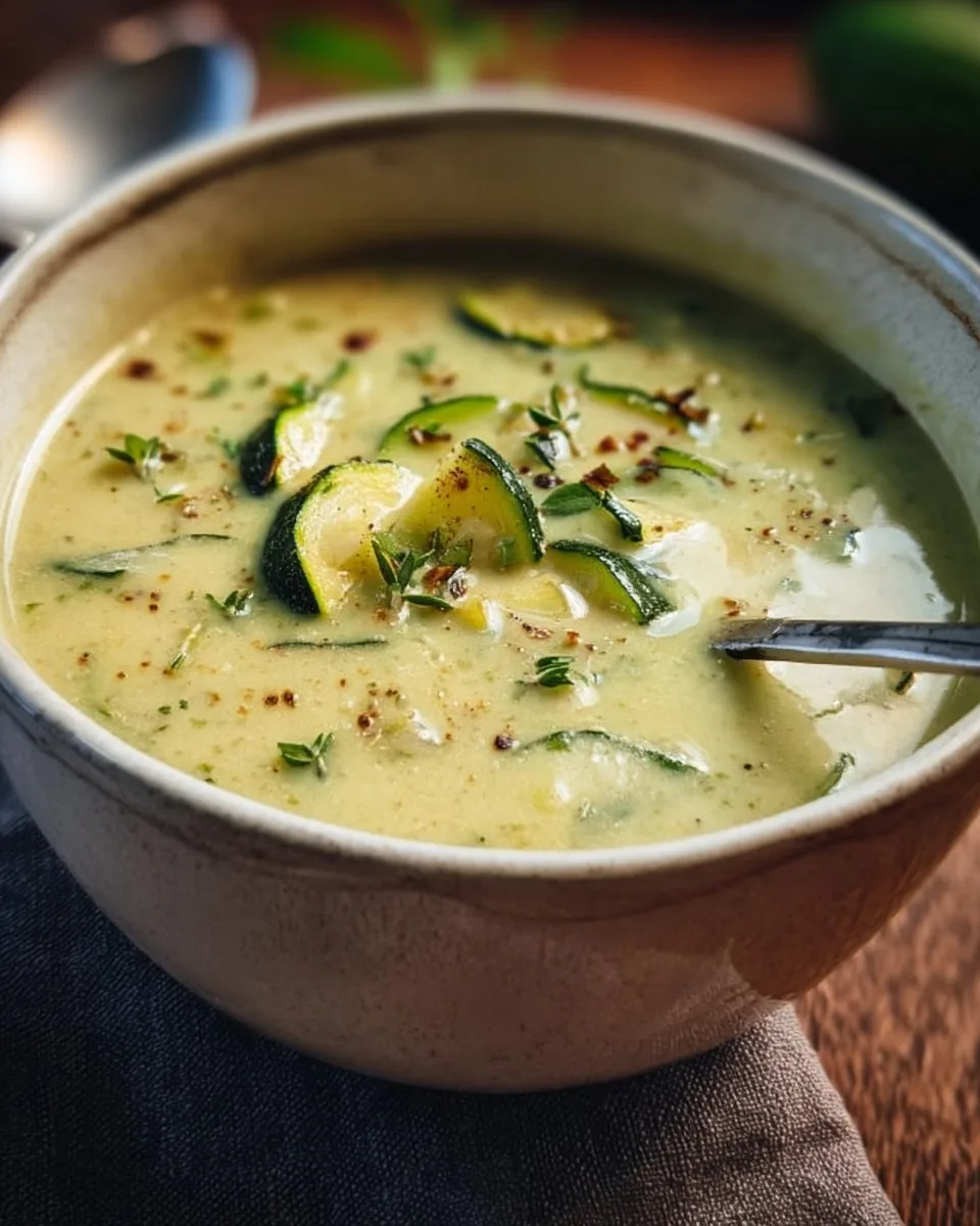 Cremige Zucchinisuppe