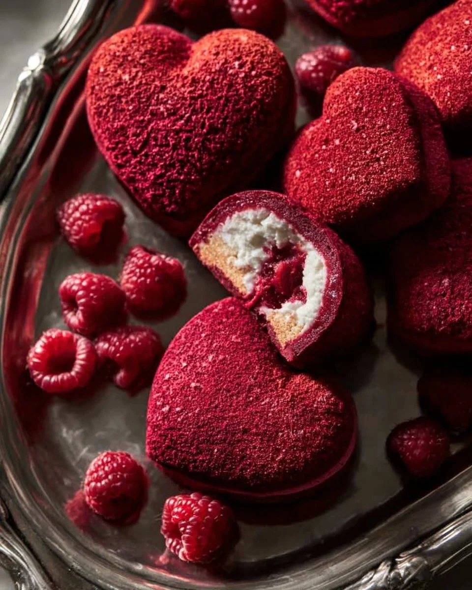 Herz Choux au Craquelin mit knusprigem Topping und luftiger Füllung