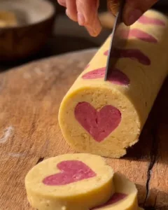 Herzförmige Kekse zum Valentinstag, liebevoll dekoriert und bereit zum Verschenken.