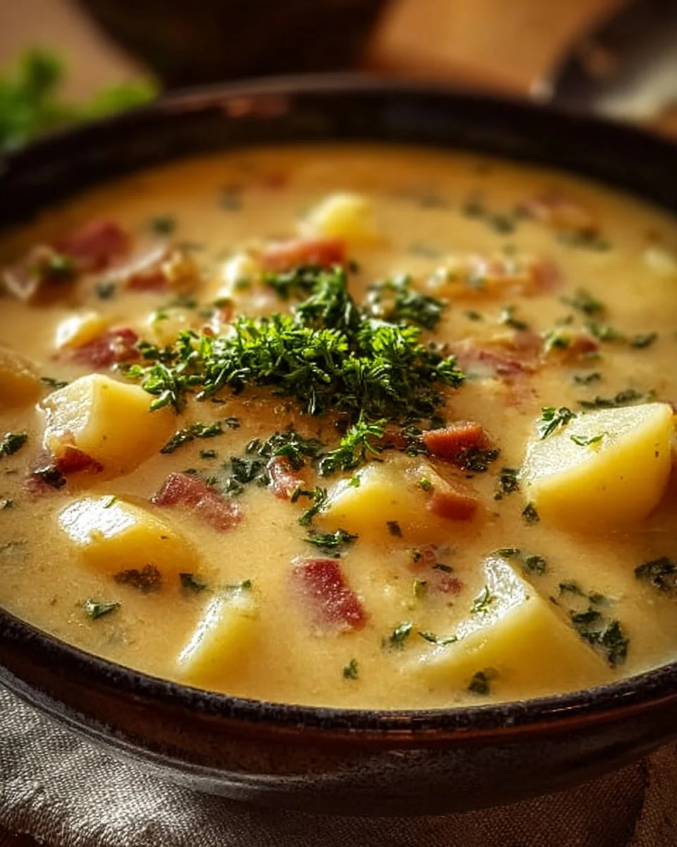Hausgemachte Kartoffelsuppe nach Omas Rezept