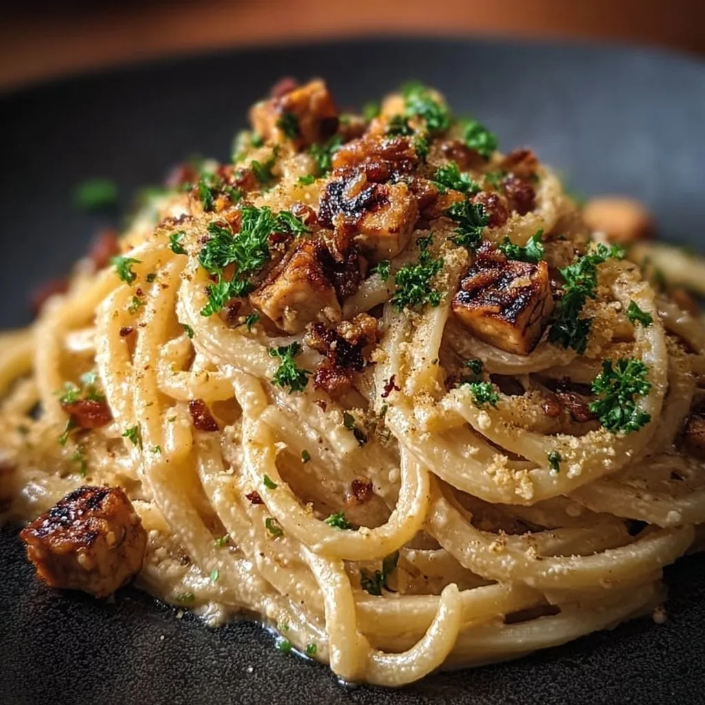 Geräucherte Tofu-Carbonara: Ein Unglaubliches Ultimatives Rezept für 4 Personen