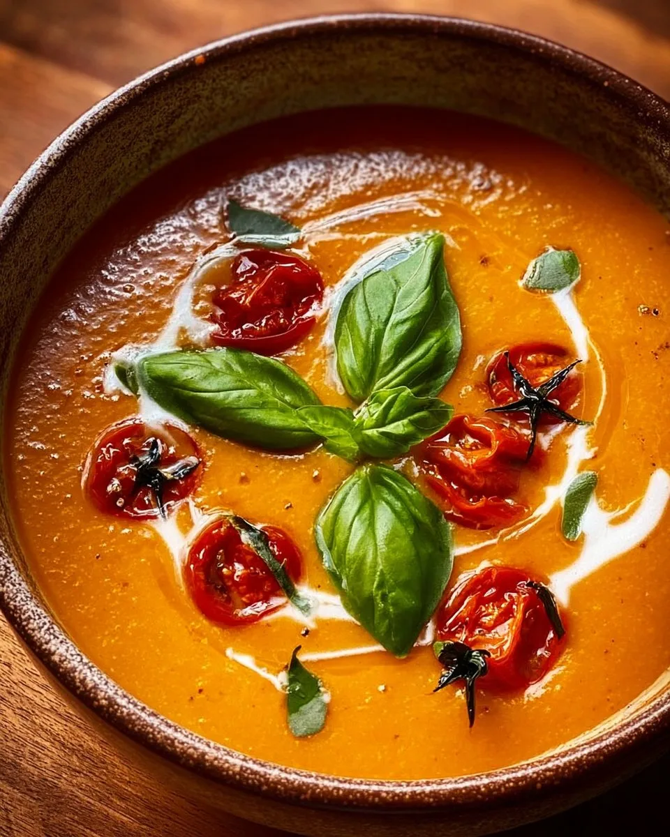 Geröstete Knoblauch-Tomaten-Suppe