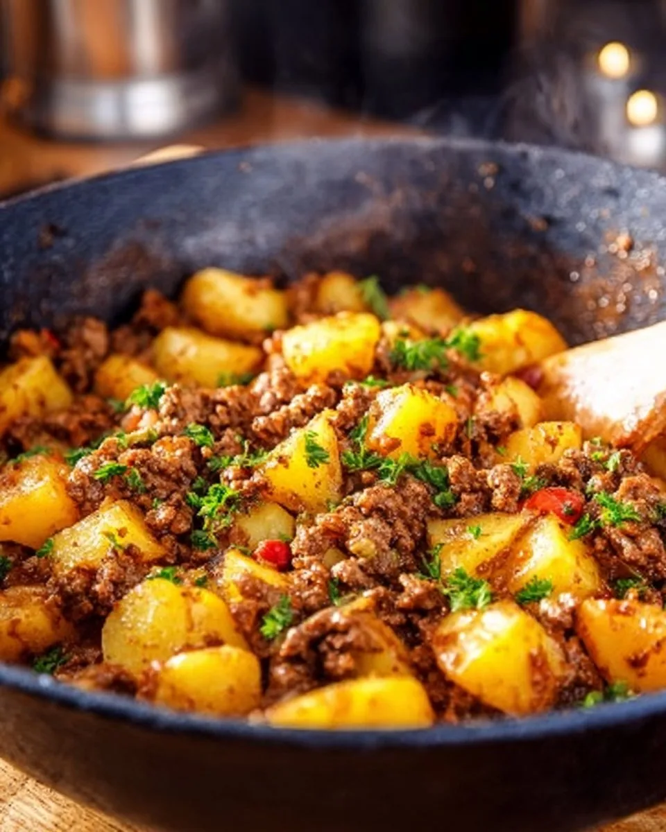 Kartoffel Hackfleisch Pfanne