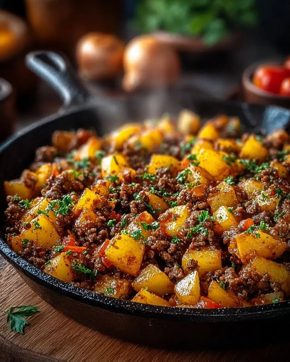 Mexican Ground Beef Skillet with Potatoes: An Incredibly Ultimate Recipe for 4 People