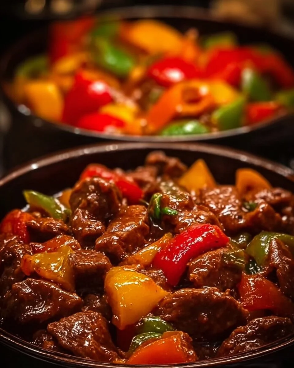 Traditioneller Schaschliktopf nach Omas Rezept, perfekt für gesellige Abende.