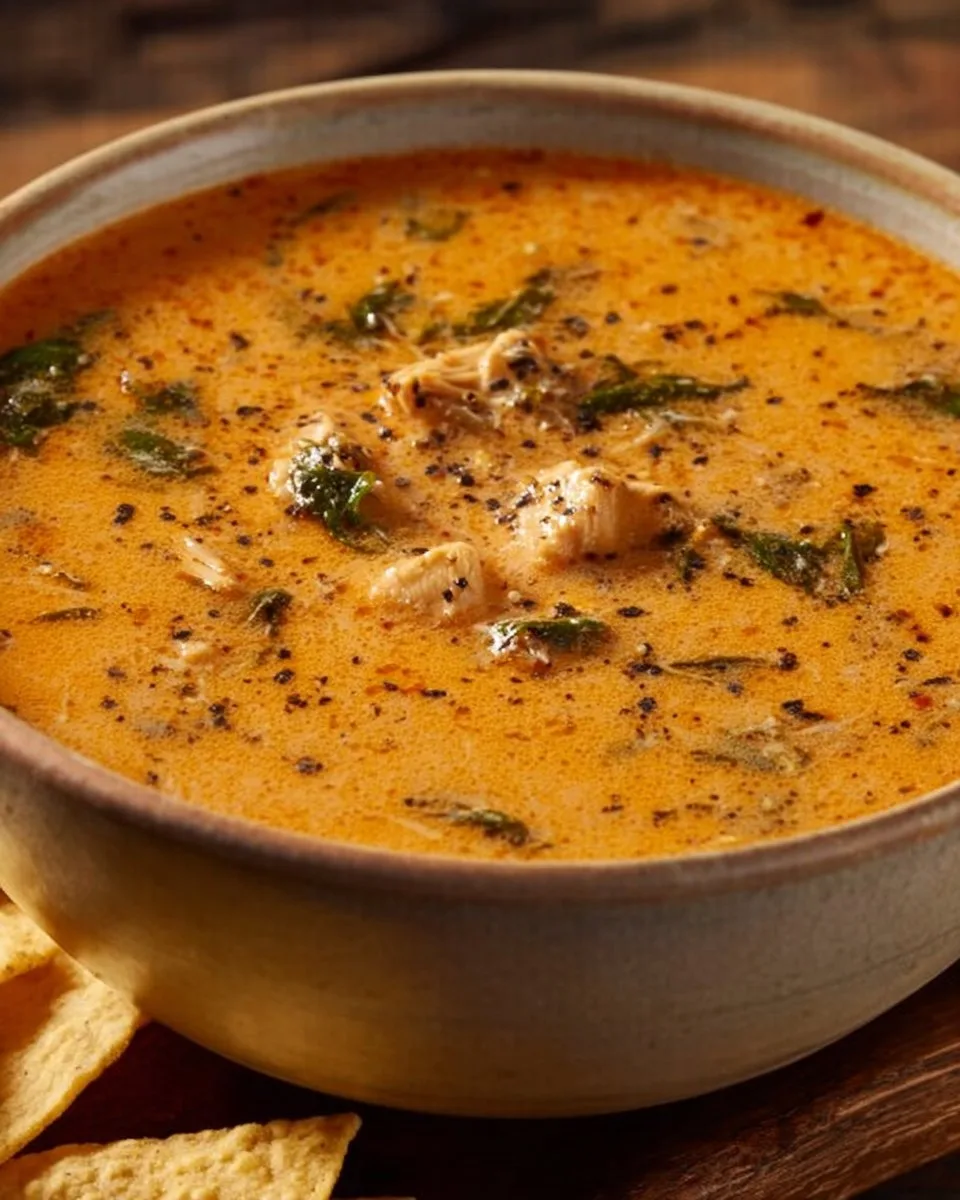 Spicy Mexican Chicken Soup with Tortilla Strips