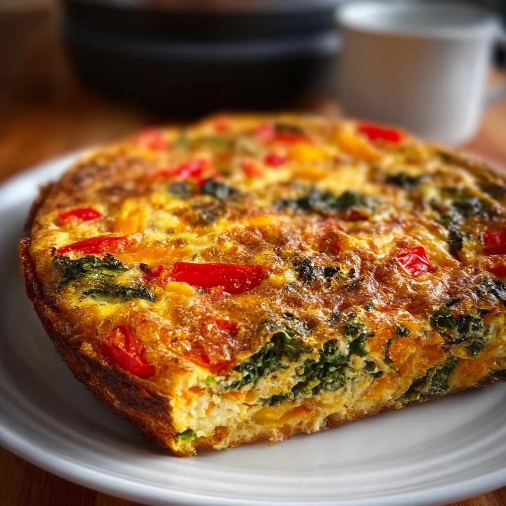 15-Minuten Air Fryer Gemüsefrittata