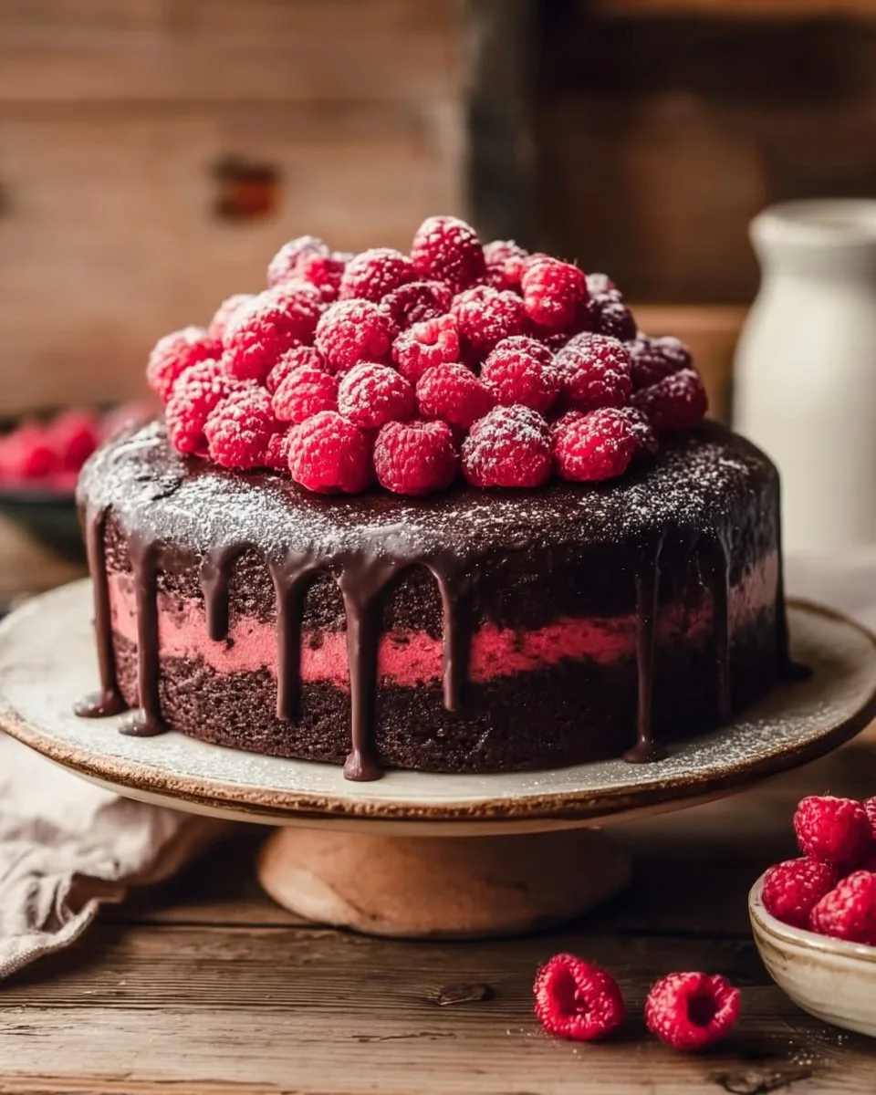 Schokoladen-Himbeer-Kuchen