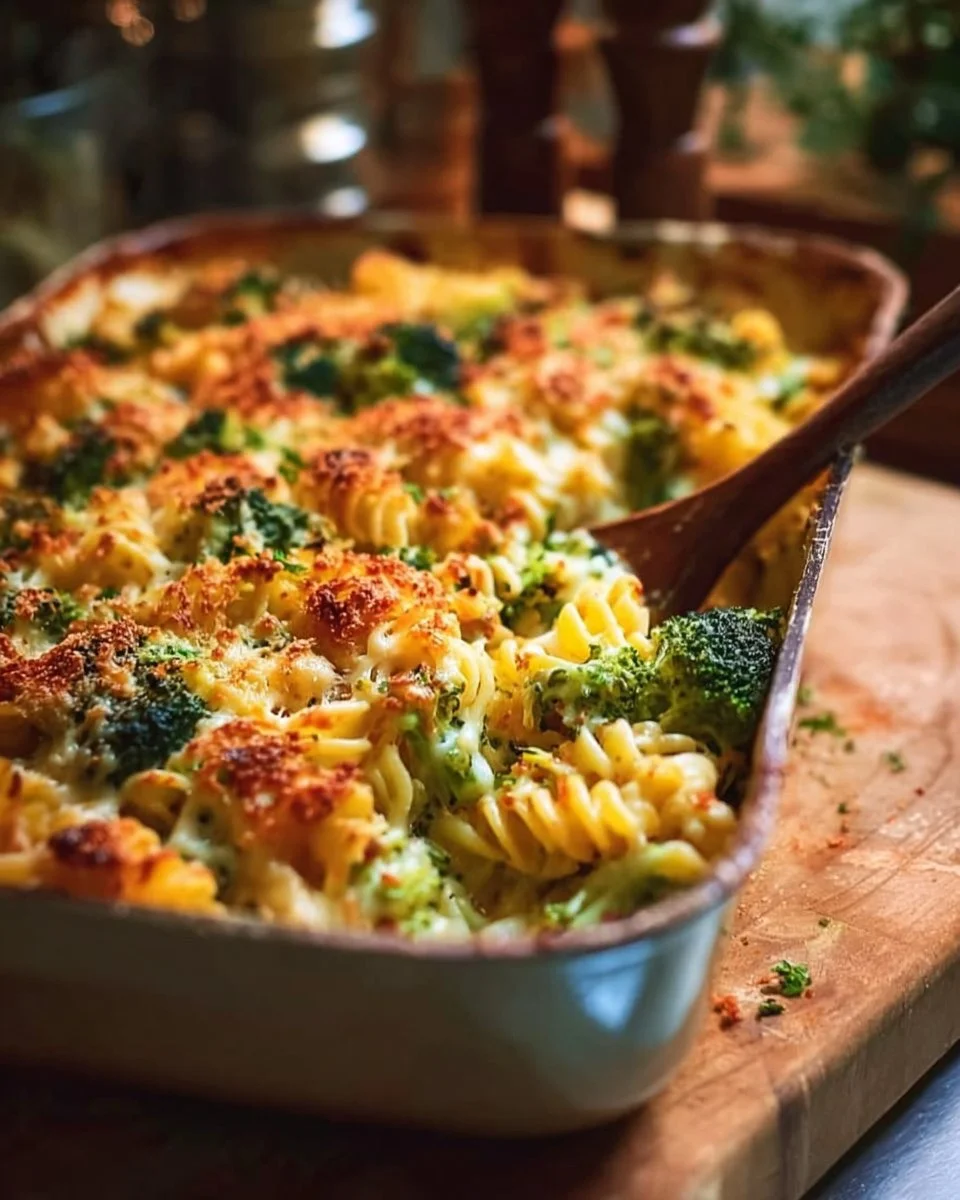 Brokkoli-Nudelauflauf