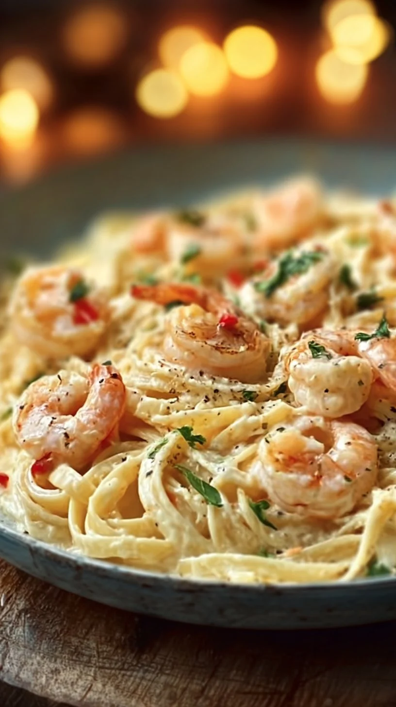 Cremige Garnelen-Pasta