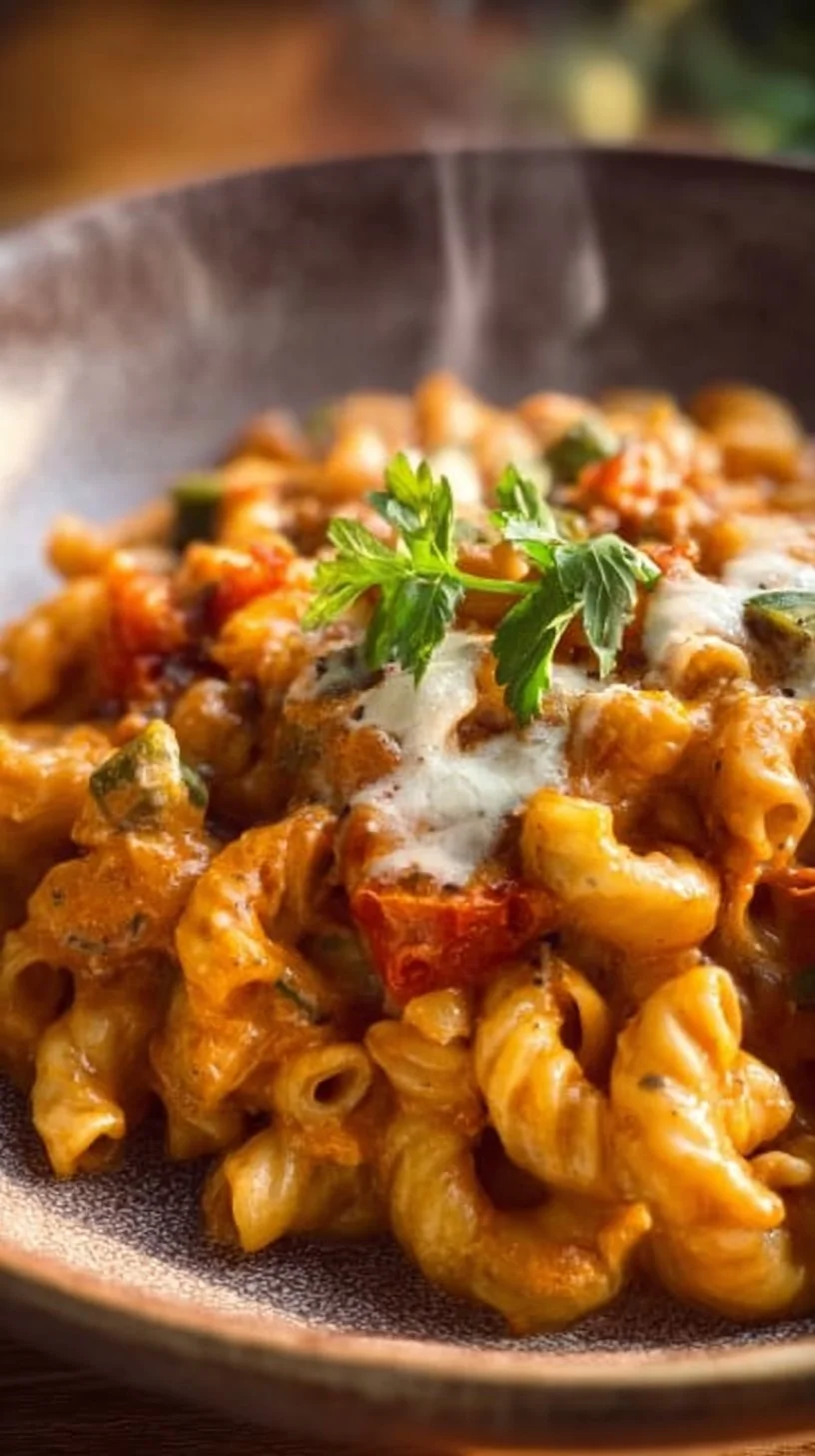 Cremige Pasta mit Gemüse-Soße