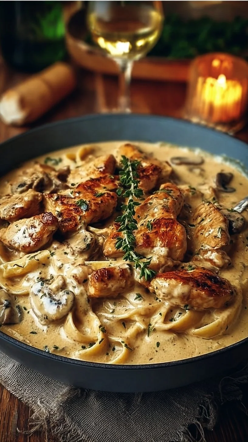 Hühnchen Stroganoff: Ein Unglaubliches Ultimatives Rezept für 4 Personen