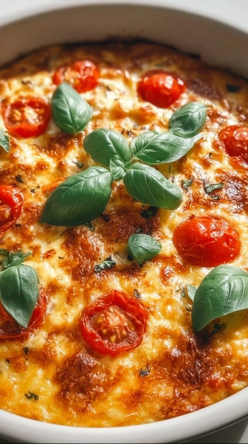 Leckeres Low Carb Chicken Feta Casserole mit frischem Gemüse