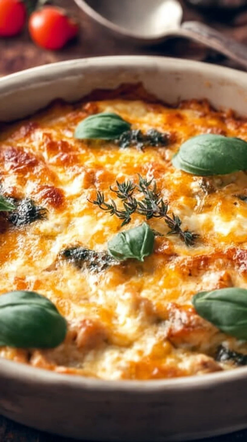 Low Carb Chicken Feta Casserole
