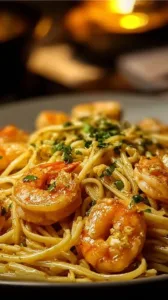 Pasta mit Garnelen und Knoblauch - aromatisches Gericht mit frischen Zutaten