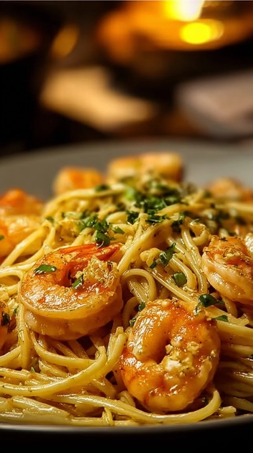 Pasta mit Garnelen und Knoblauch - aromatisches Gericht mit frischen Zutaten