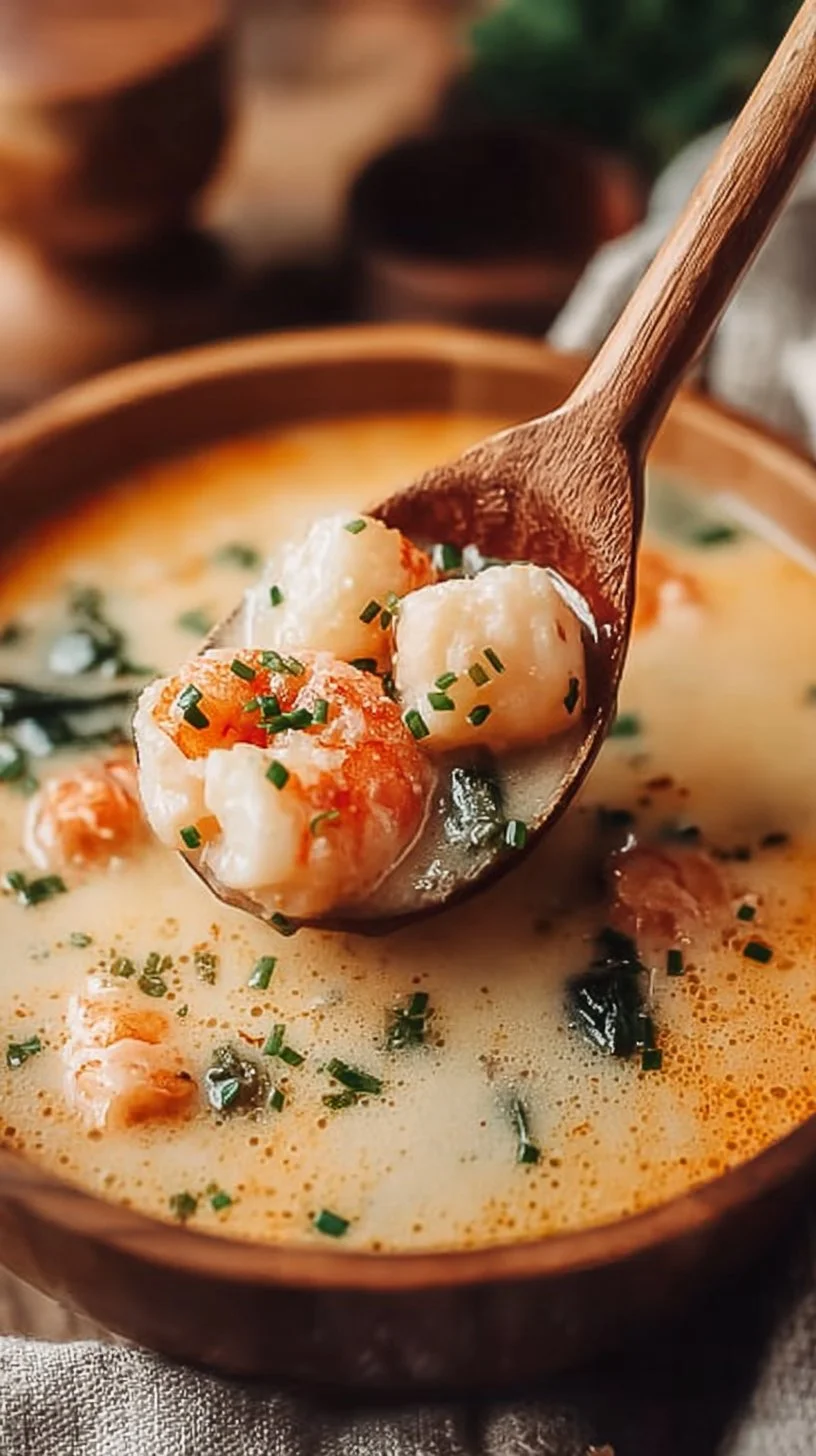 Scharfe Kokosnuss-Garnelen-Suppe mit frischen Garnelen und Gewürzen