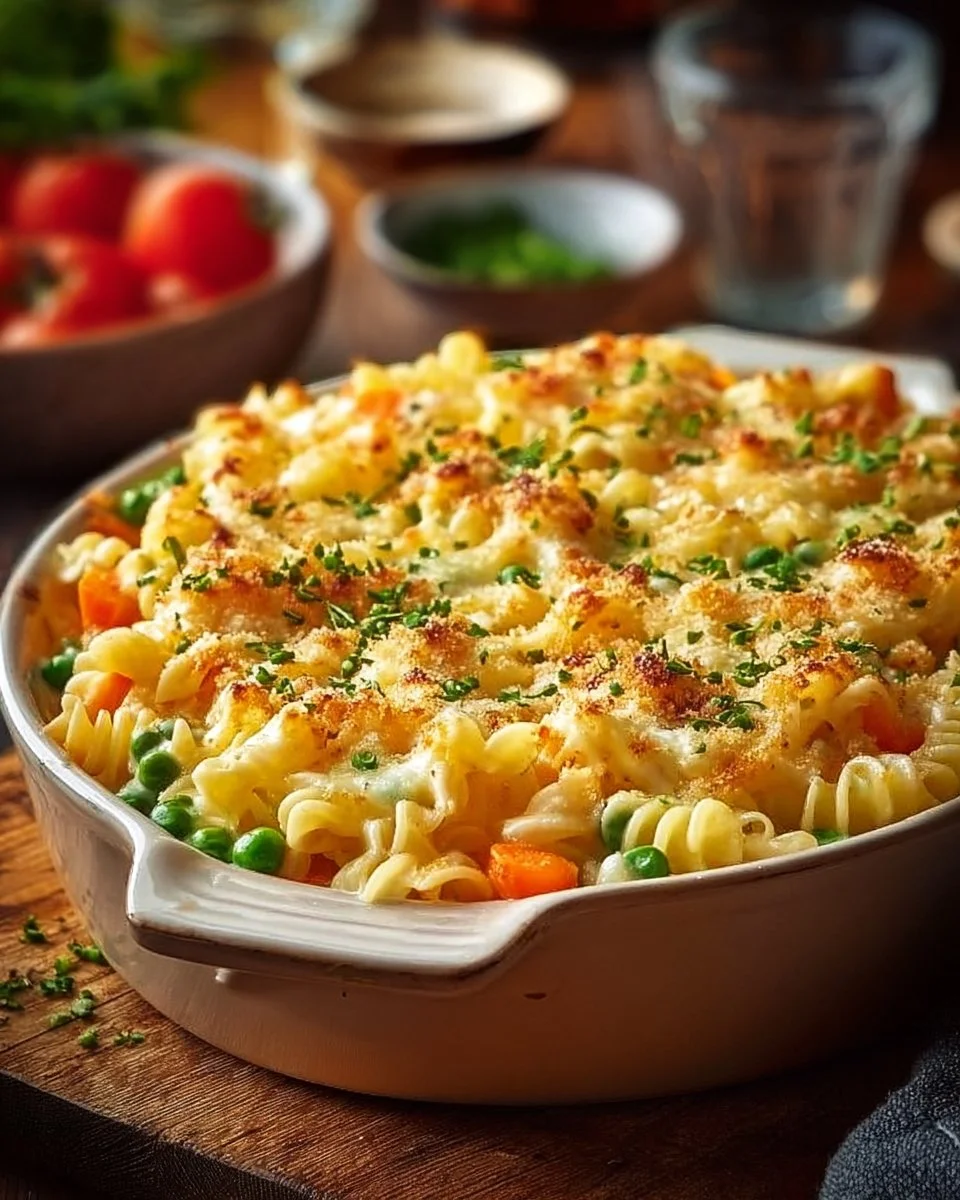 Spätzleauflauf mit Gemüse