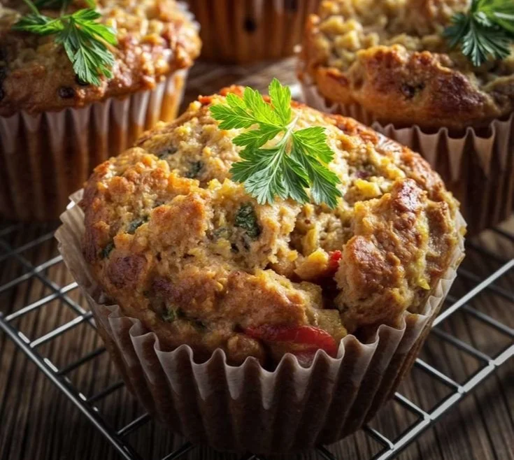 Hackbraten-Muffins mit Parmesan und getrockneten Tomaten