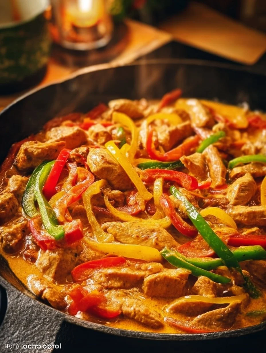 Hähnchen-Paprika-Pfanne