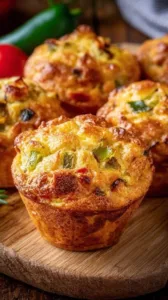 Köstliche herzhafte Muffins in einer Backform, perfekt für Snacks oder als Hauptgerichtbeilage.