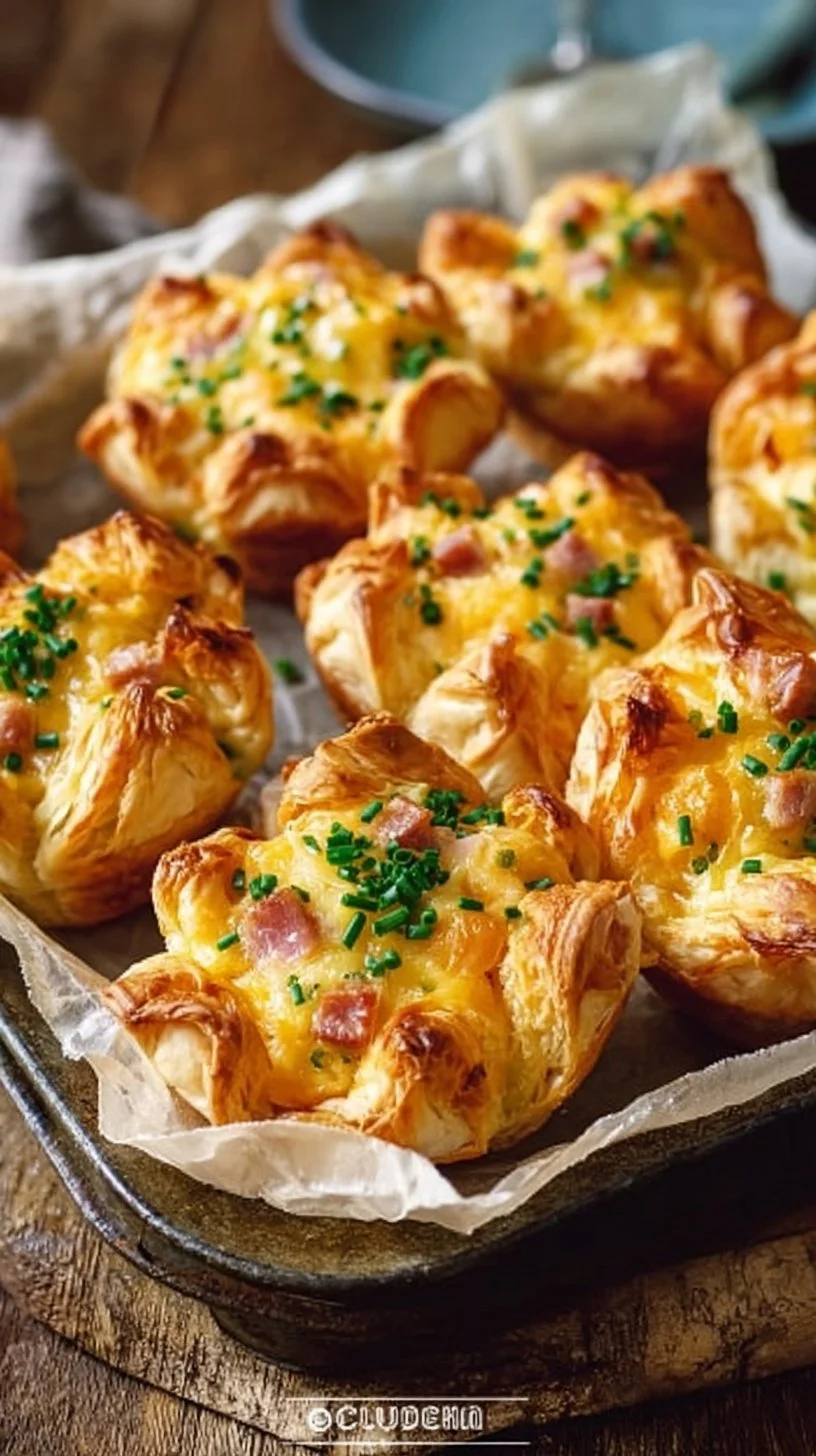 Herzhafte Muffins mit Schinken und Käse frisch gebacken