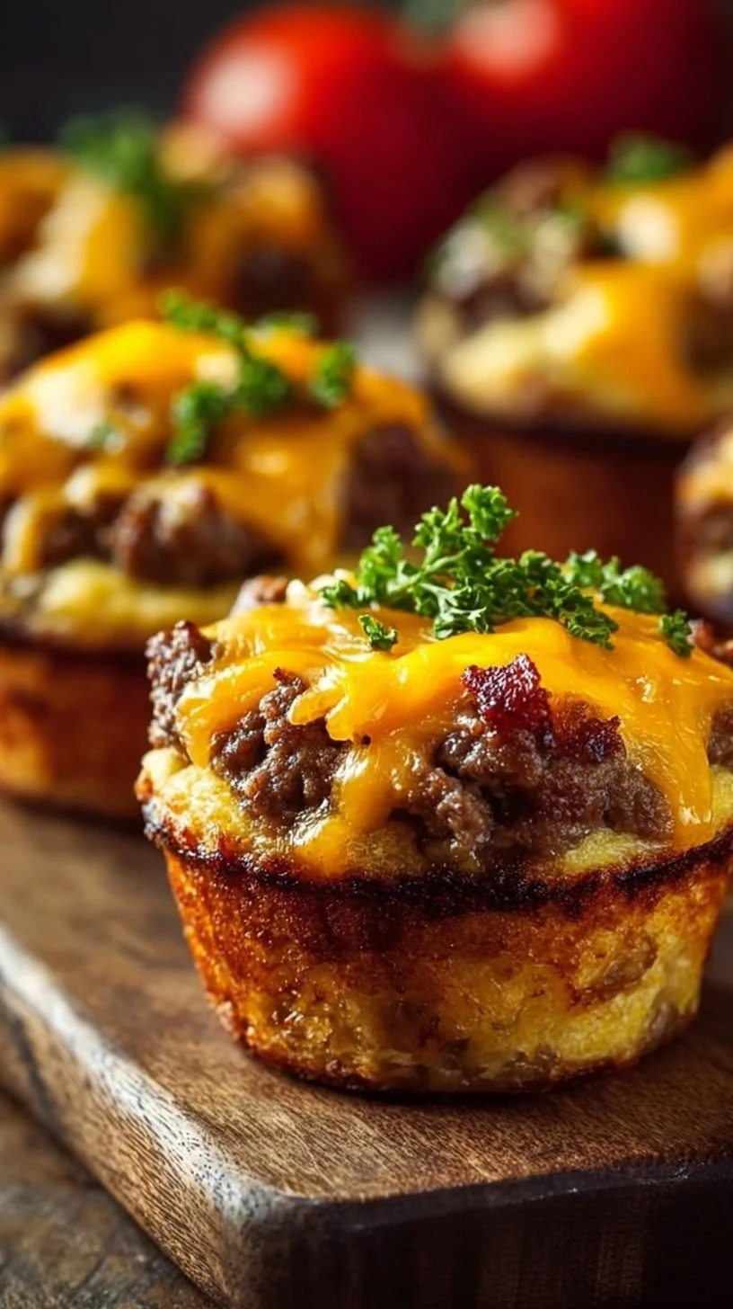 Käseburger-Muffins