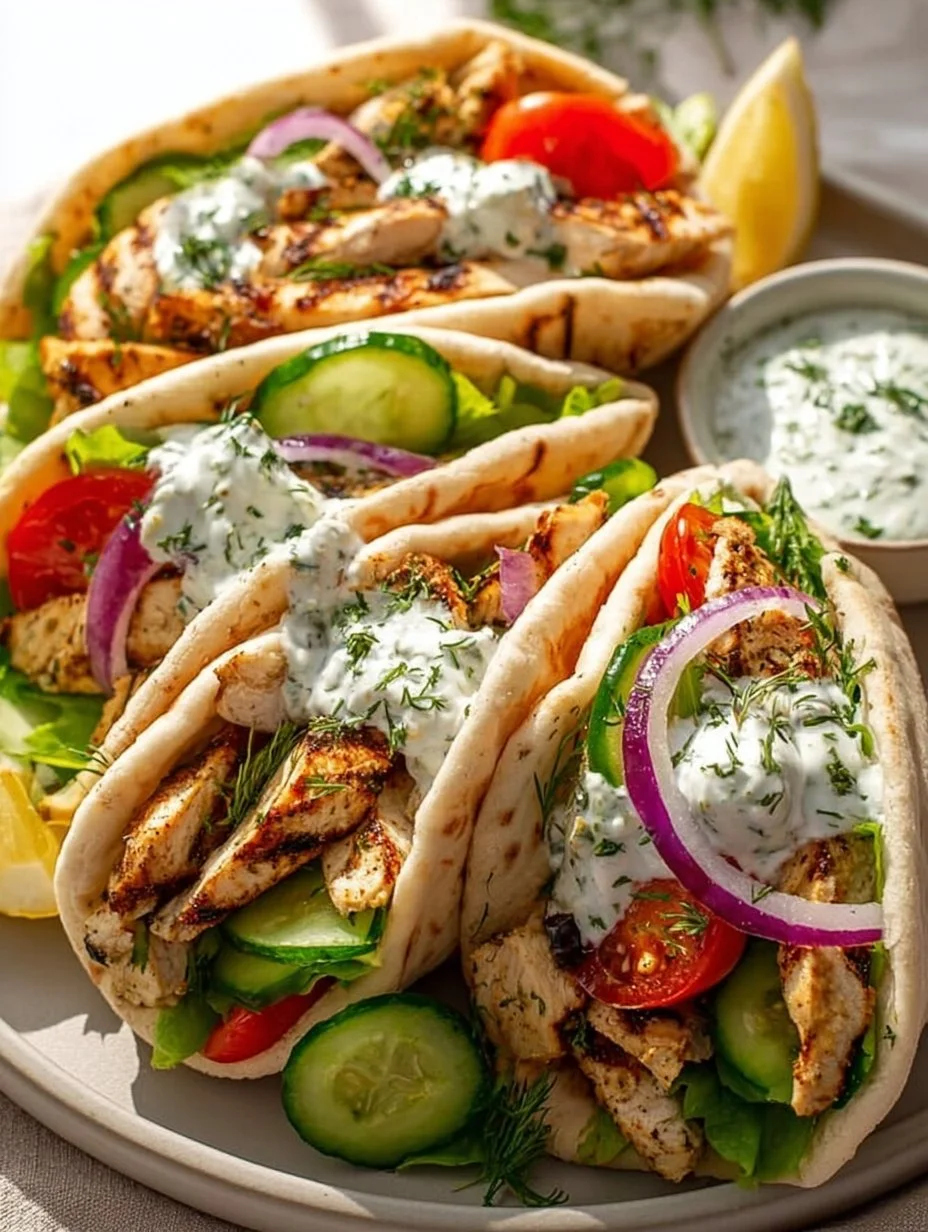 Knusprig mariniertes Hähnchen im Fladenbrot