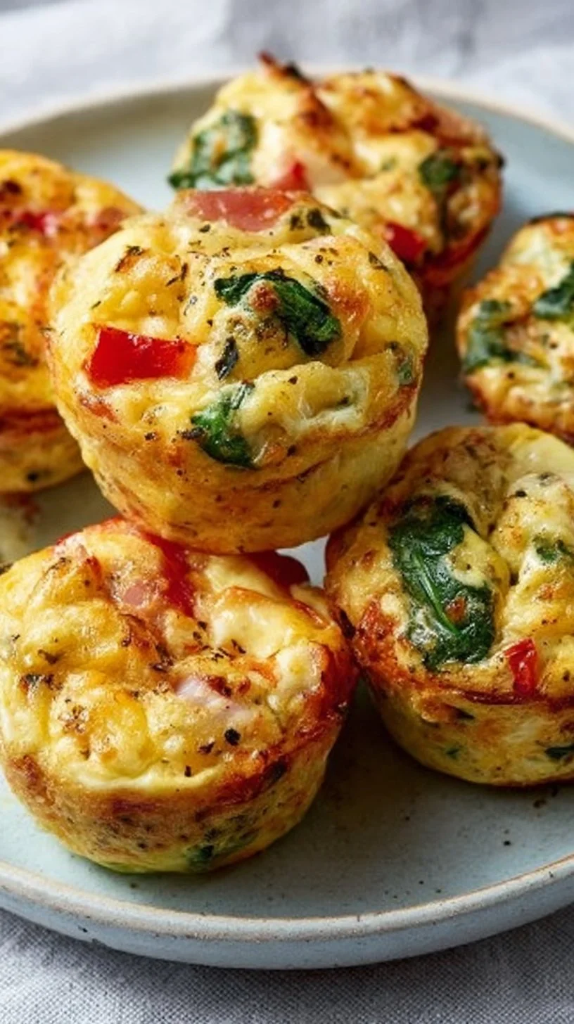 Leckere Pizza-Muffins frisch aus dem Ofen.