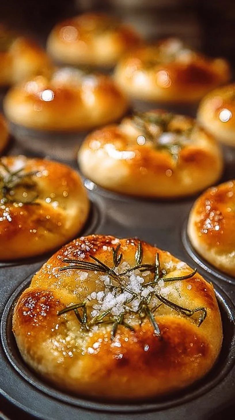 Rosmarin-Knoblauch-Focaccia-Muffins