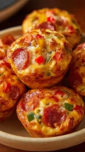 Saftige Pizza-Muffins frisch gebacken und bereit zum Genießen