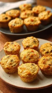 Gesunde Tofu-Frühstücksmuffins aus pflanzlichen Zutaten, perfekt für Frühstück oder Snack.