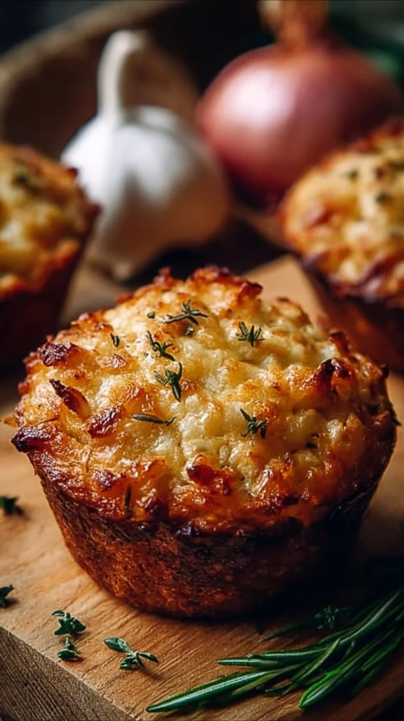 Zwiebelkuchenmuffins