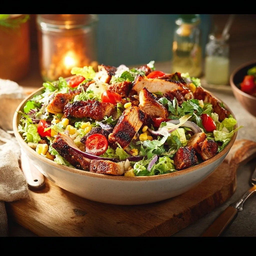BBQ Hähnchensalat