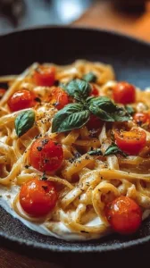 Cremige Burrata-Pasta mit frischen Zutaten