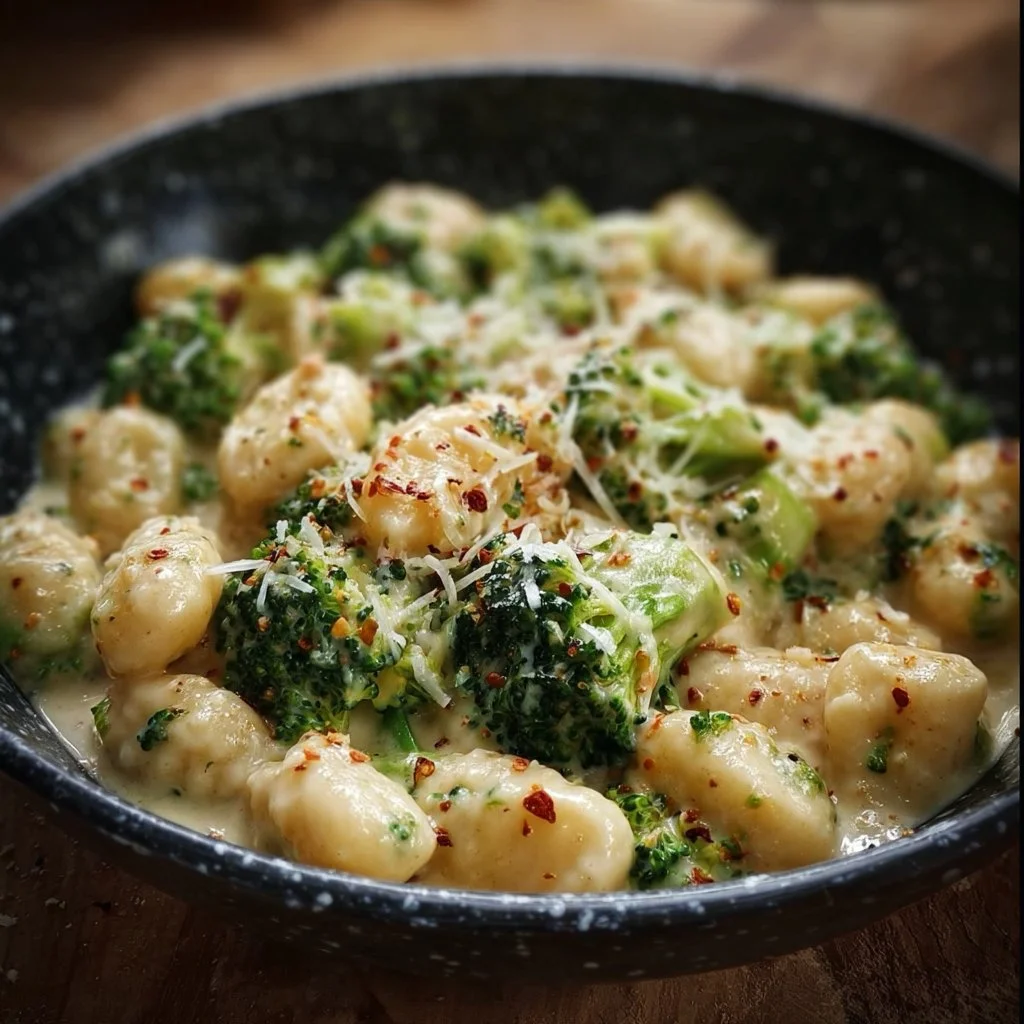 Cremige Gnocchi in Brokkoli-Sahnesoße