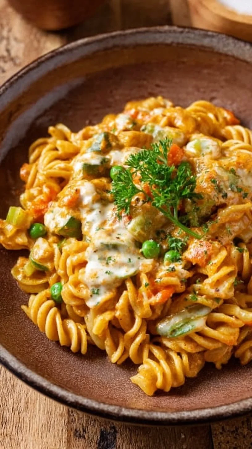 Cremige Pasta mit Gemüse-Soße
