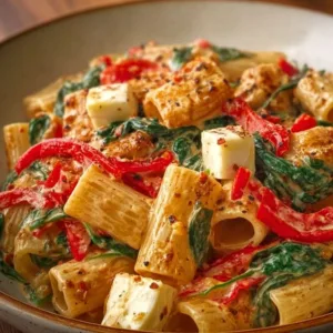 Cremige Piri Piri Pasta mit frischen Zutaten und aromatischer Sauce