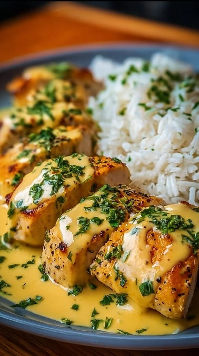 Cremiges Hähnchen mit Honig und Senf