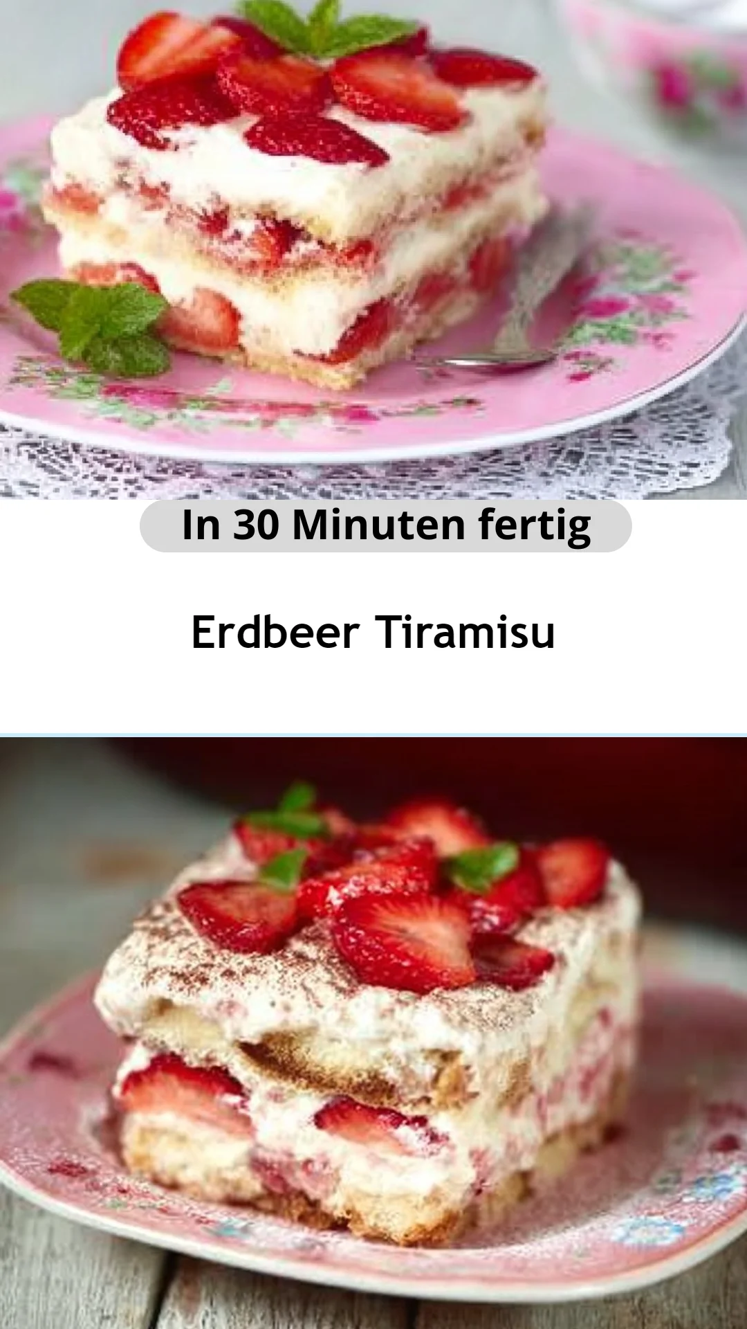 Erdbeer Tiramisu